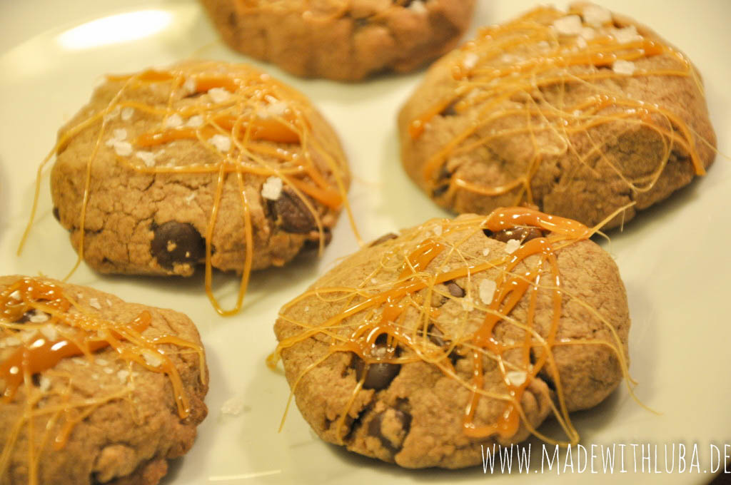 Schoko-Karamell-Cookies mit Meersalz - Made with Luba - Kreativer ...